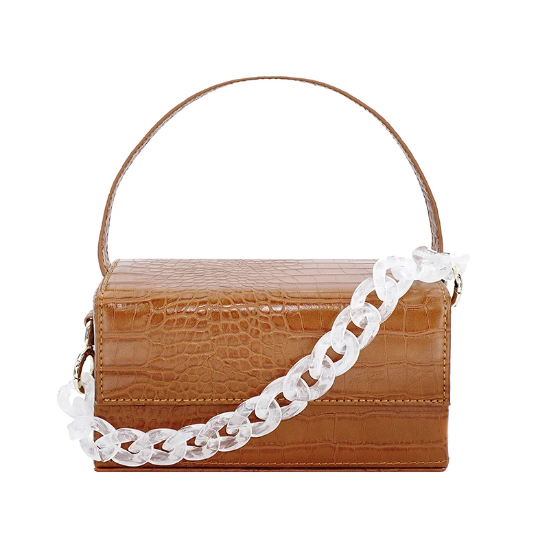 Ins Square Alligator Box Bags Handbags Retro PU Leather Shoulder Bags for Women Acrylic Resin Chain Solid Color Clutch
Ins Square Alligator Box Bags Handbags Retro PU Leather Shoulder Bags for Women Acrylic Resin Chain Solid Color Clutch