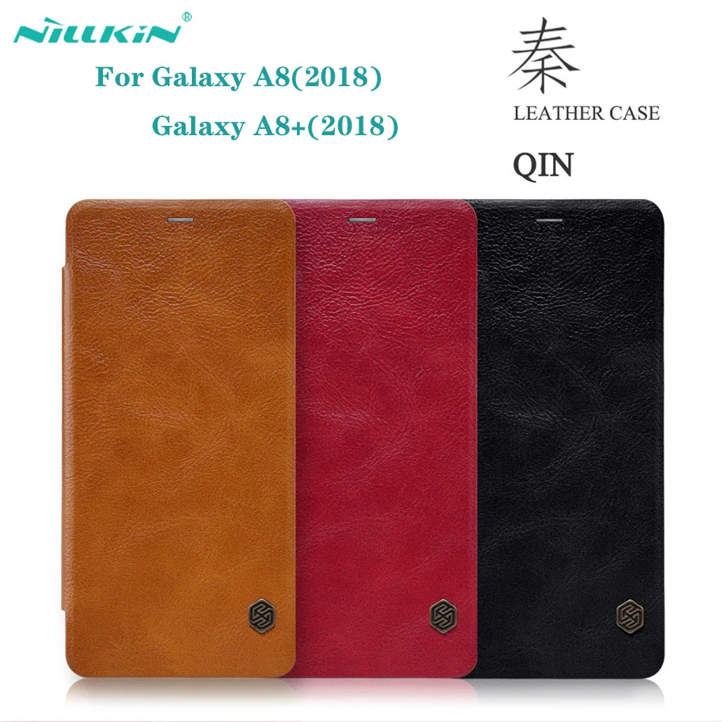 For Samsung Galaxy A8 A8+ 2018 Flip Case Nillkin Qin Series Vintage Leather Card Pocket Flip Cover For Samsung A8Plus Phone Bags
For Samsung Galaxy A8 A8+ 2018 Flip Case Nillkin Qin Series Vintage Leather Card Pocket Flip Cover For Samsung A8Plus Phone Bags