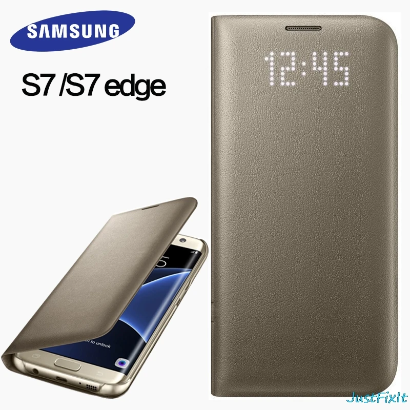 For Samsung s7 G930f case cover 100% original leather case LED intelligent sleep protective cover mobile flip case
For Samsung s7 G930f case cover 100% original leather case LED intelligent sleep protective cover mobile flip case