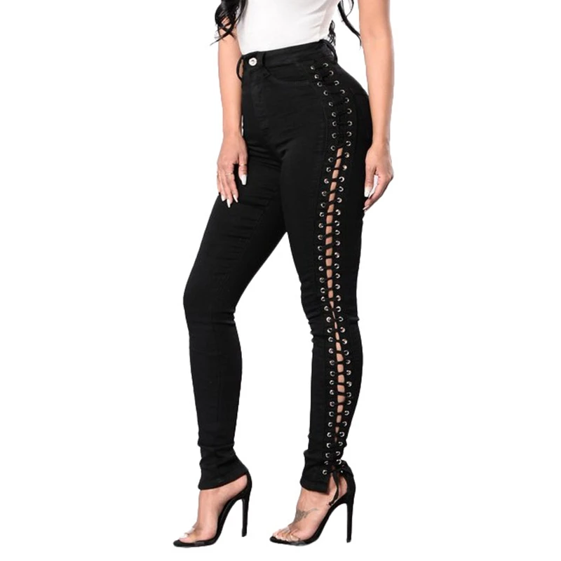 Lguc.H Bandage Jeans Woman Black High Waist Push Up Jeans Stretch Women Denim Pants Casual Trousers 2018 Female Clothing Unique
Lguc.H Bandage Jeans Woman Black High Waist Push Up Jeans Stretch Women Denim Pants Casual Trousers 2018 Female Clothing Unique