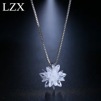 New Trendy White Gold Color 100% Austria Crystal Flower Design Choker Necklace Pendants For Women Fashion Party Jewelry
New Trendy White Gold Color 100% Austria Crystal Flower Design Choker Necklace Pendants For Women Fashion Party Jewelry
