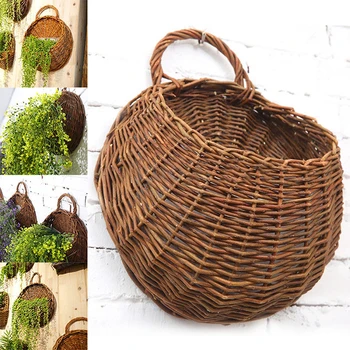 New Arrival Pot Planter Natural Wicker Flower Basket Rattan Vase Basket Food Storage Container Home Garden Wall Hanging Decor
New Arrival Pot Planter Natural Wicker Flower Basket Rattan Vase Basket Food Storage Container Home Garden Wall Hanging Decor