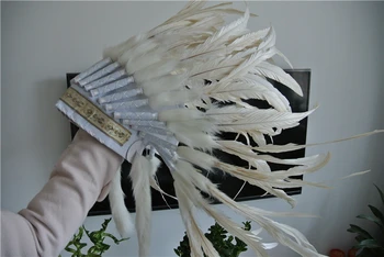 21inch off white feather Headdress headpiece headband halloween headdress party supply decor
21inch off white feather Headdress headpiece headband halloween headdress party supply decor