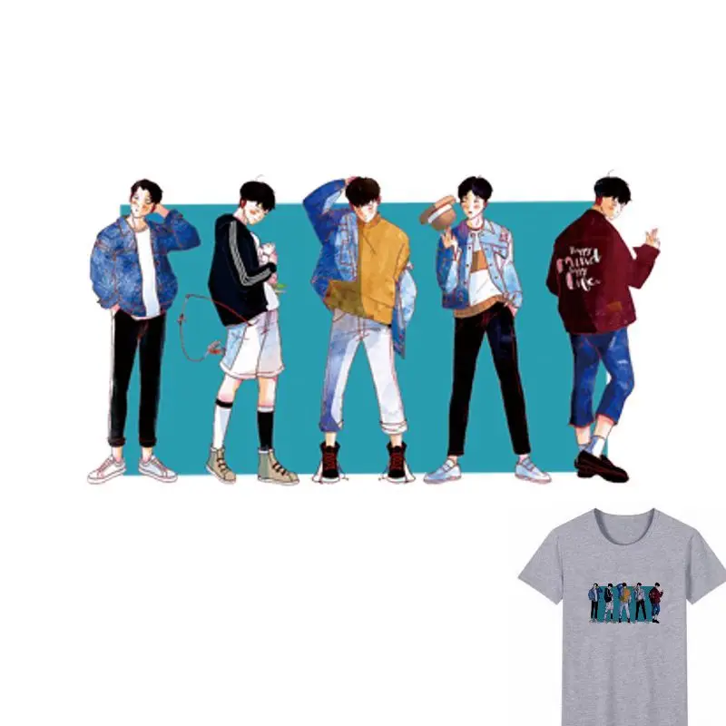 27x15cm Popular Boy Pattern Iron On Patches Stickers Washable Appliques A-level Heat Transfer For DIY T-shirt Accessory Clothes
27x15cm Popular Boy Pattern Iron On Patches Stickers Washable Appliques A-level Heat Transfer For DIY T-shirt Accessory Clothes