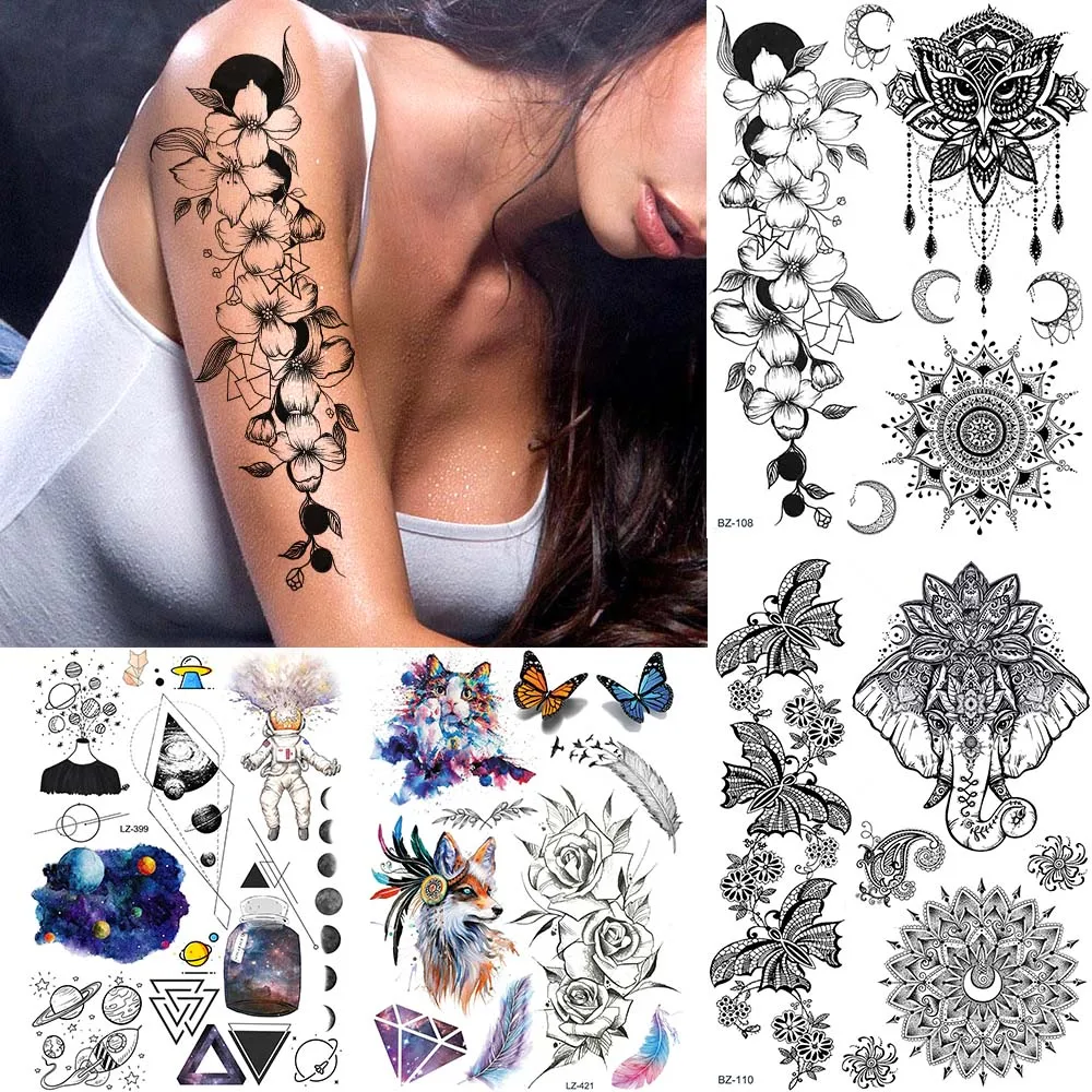 YURAN Water Transfer Arm Bracelet Flower Owl Tattoos Stickers Women Wrist Art Tatto Temporary Body Art Henna Flower Fake Tattoo
YURAN Water Transfer Arm Bracelet Flower Owl Tattoos Stickers Women Wrist Art Tatto Temporary Body Art Henna Flower Fake Tattoo