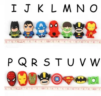 Hot Sale 10 pcs Cartoon Superhero Avengers Soft Rubber DIY Making Accessories Party Decor, Embellishment UP-100
Hot Sale 10 pcs Cartoon Superhero Avengers Soft Rubber DIY Making Accessories Party Decor, Embellishment UP-100