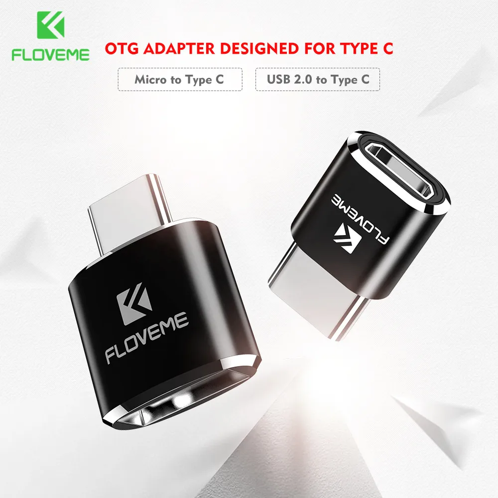 FLOVEME Micro USB OTG Type C Adapter USB Female to Type-C Male Adapter Converter For Samsung S8 MacBook OnePlus OTG USB Charger
FLOVEME Micro USB OTG Type C Adapter USB Female to Type-C Male Adapter Converter For Samsung S8 MacBook OnePlus OTG USB Charger