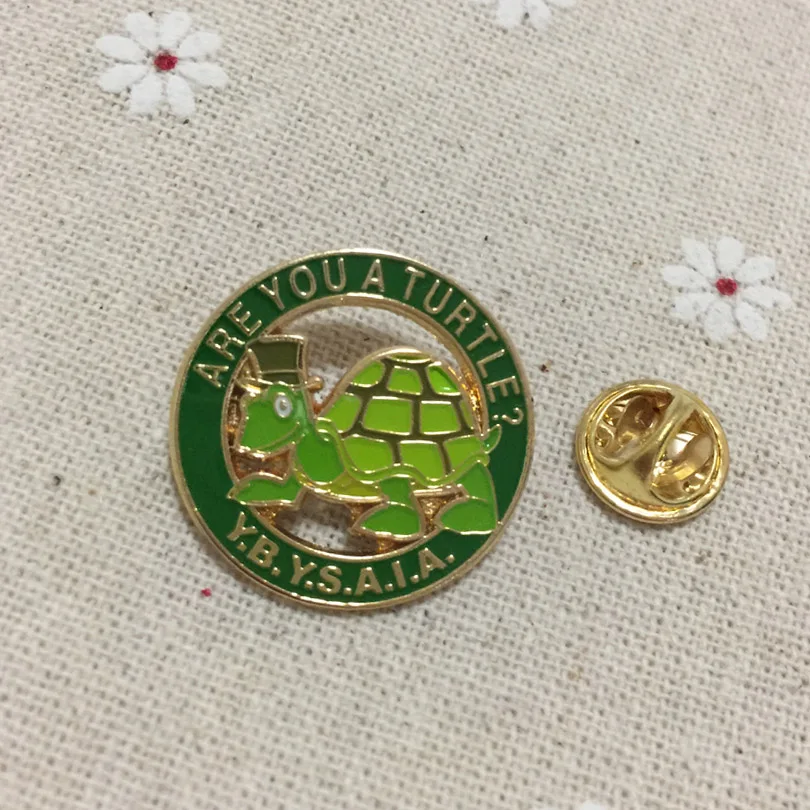 Are you a turtle Y.B.Y.S.A.I.A. Freemason masonic lapel pin green brooches and metal craft badges for masonry charity
Are you a turtle Y.B.Y.S.A.I.A. Freemason masonic lapel pin green brooches and metal craft badges for masonry charity