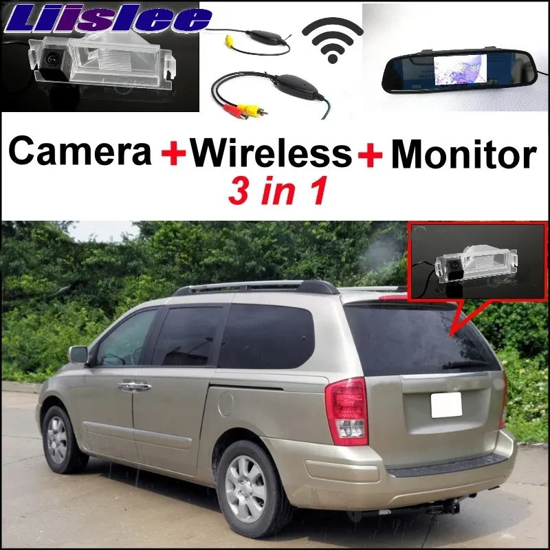 Liislee 3 in1 Special Rear View Camera + Wireless Receiver + Mirror Monitor Easy arking System For KIA Sportage KM 2004~2010
Liislee 3 in1 Special Rear View Camera + Wireless Receiver + Mirror Monitor Easy arking System For KIA Sportage KM 2004~2010