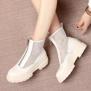2019 New Fashion Womens Ankle Boots Mesh Boots Summer Cool Boots Lady platform shoes Breathable Women's Shoes Big Size 34-42
2019 New Fashion Womens Ankle Boots Mesh Boots Summer Cool Boots Lady platform shoes Breathable Women's Shoes Big Size 34-42