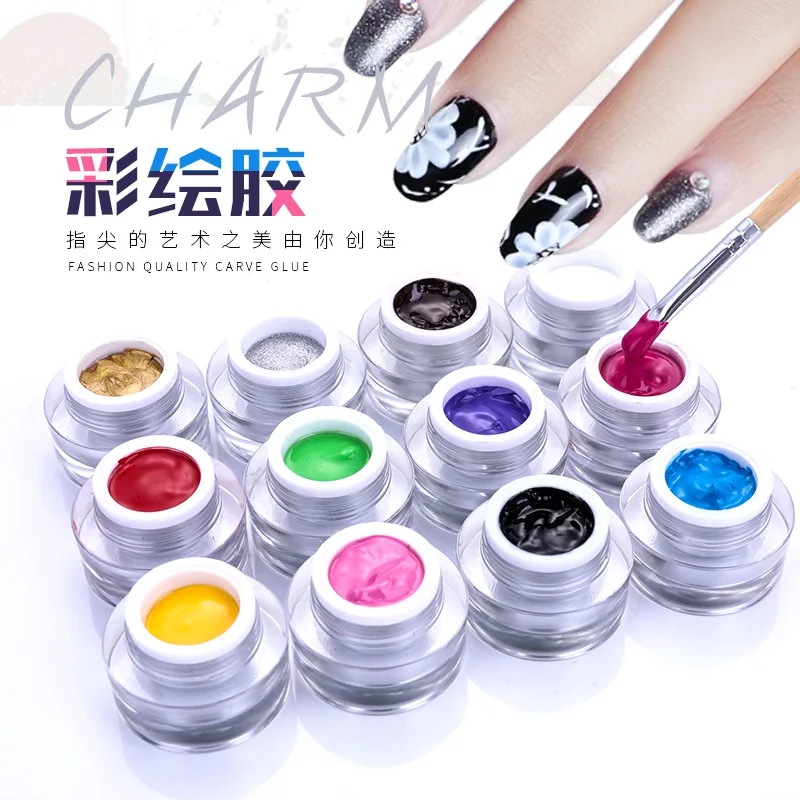 Drawing Nail Lacquer DIY Painting Nail Polish Art Glue Creative Varnish Design Nail Art Equipment SA-9 
Drawing Nail Lacquer DIY Painting Nail Polish Art Glue Creative Varnish Design Nail Art Equipment SA-9
