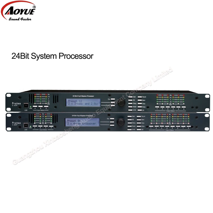 New Protea DSP 4.8 4x8 Speaker Processor with original software specialized in professional audio equipments
New Protea DSP 4.8 4x8 Speaker Processor with original software specialized in professional audio equipments