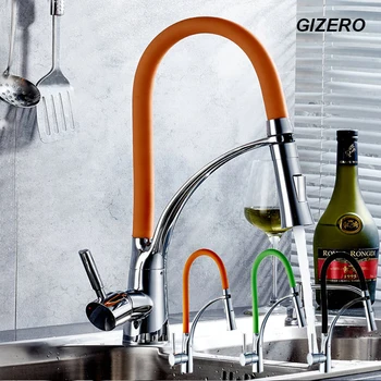 GIZERO Kitchen Pull Out Faucet Water Mixer Taps Flexible Faucet Deck Mounte Single Handle Chrome Polished ZR666
GIZERO Kitchen Pull Out Faucet Water Mixer Taps Flexible Faucet Deck Mounte Single Handle Chrome Polished ZR666