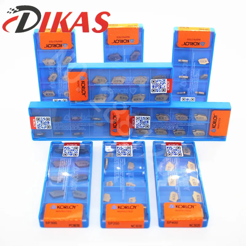 DIKAS 10PCS SP200/SP300/SP400/NC3020/NC3030/PC9030 Single head grooving carbide inserts CNC tool
DIKAS 10PCS SP200/SP300/SP400/NC3020/NC3030/PC9030 Single head grooving carbide inserts CNC tool