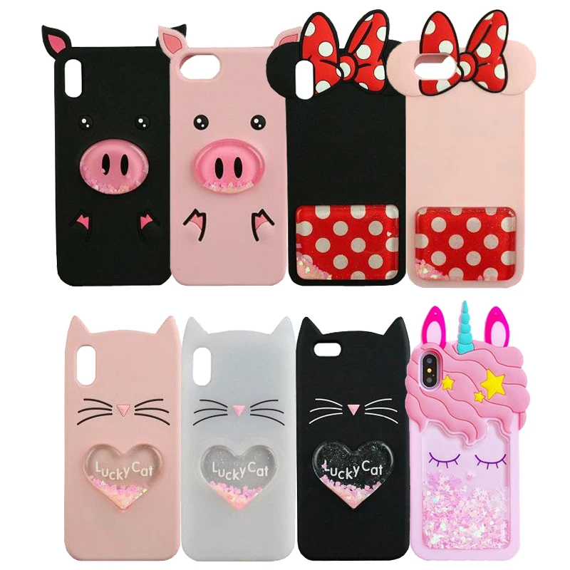 New Liquid Cartoon Case For iPhone X XS Max XR 6 6s 7 8 Plus Cover Silicone Pig Minnie Cat Unicorn Liquid Capas Funda
New Liquid Cartoon Case For iPhone X XS Max XR 6 6s 7 8 Plus Cover Silicone Pig Minnie Cat Unicorn Liquid Capas Funda