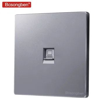 Bcsongben 1 Gang Weak electricity class wall socket Silver gray Nordic simple style panel Computer socket outlet J2-DN
Bcsongben 1 Gang Weak electricity class wall socket Silver gray Nordic simple style panel Computer socket outlet J2-DN