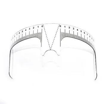 Eyebrow Grooming Stencil Shaper Ruler Reusable Eyebrow Ruler Measure Tool for Permanent Makeup Tattoo Eyebrows Stencil Template