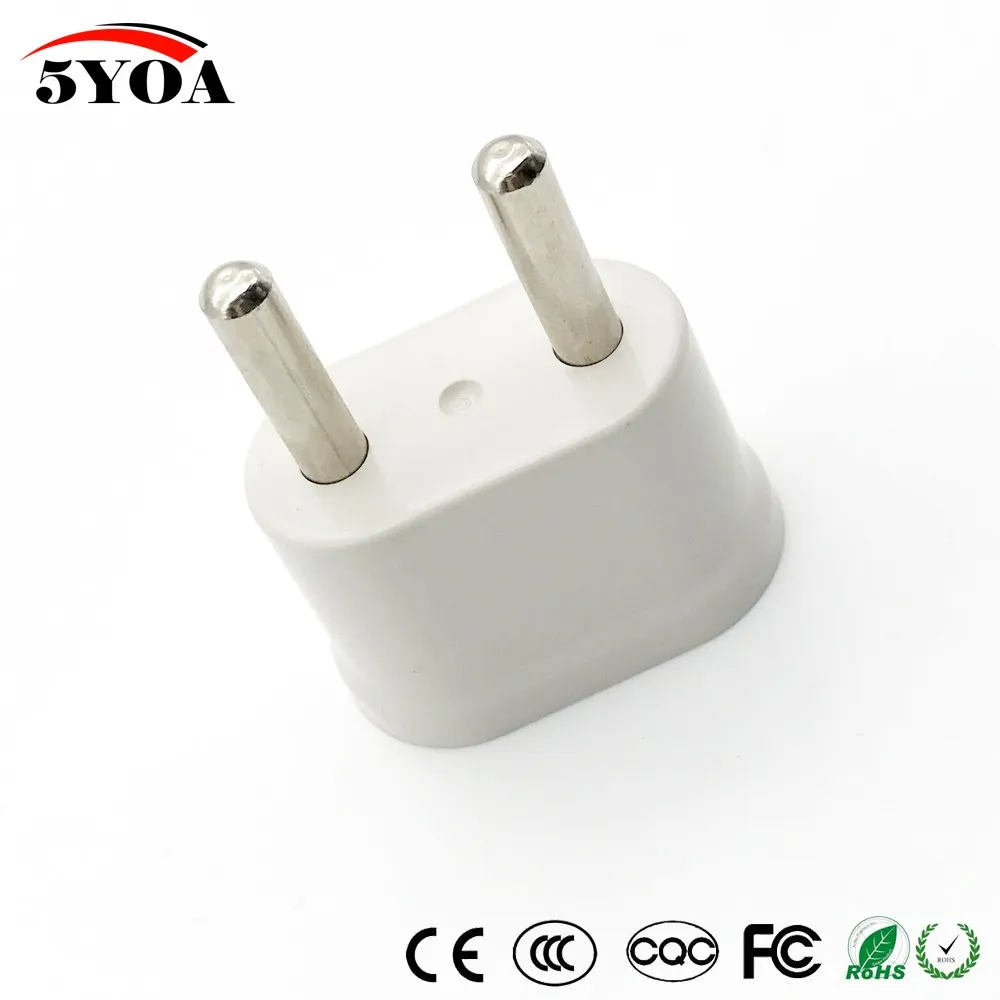 2pcs US USA to EU EURO Europe Travel Power Plug Adapter Charger Converter for USA converter White
2pcs US USA to EU EURO Europe Travel Power Plug Adapter Charger Converter for USA converter White