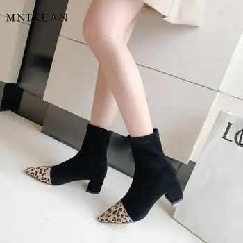 MNIXUAN Fashion Boots 2019 suede pointed toe Women winter Leopard Shoes horsehair block high heel ankle boots black sock boots
MNIXUAN Fashion Boots 2019 suede pointed toe Women winter Leopard Shoes horsehair block high heel ankle boots black sock boots