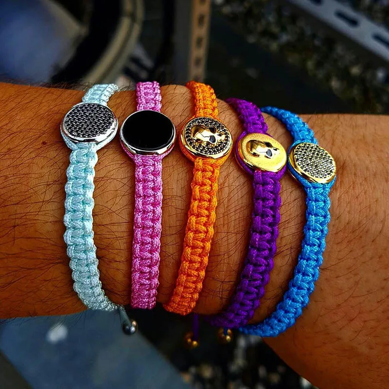2019 New Summer Brand Skeleton Jewelry Skull Bead Braiding Macrame Charms Bracelets Bangles Gold Color Handmade Rope Woven Craft
2019 New Summer Brand Skeleton Jewelry Skull Bead Braiding Macrame Charms Bracelets Bangles Gold Color Handmade Rope Woven Craft