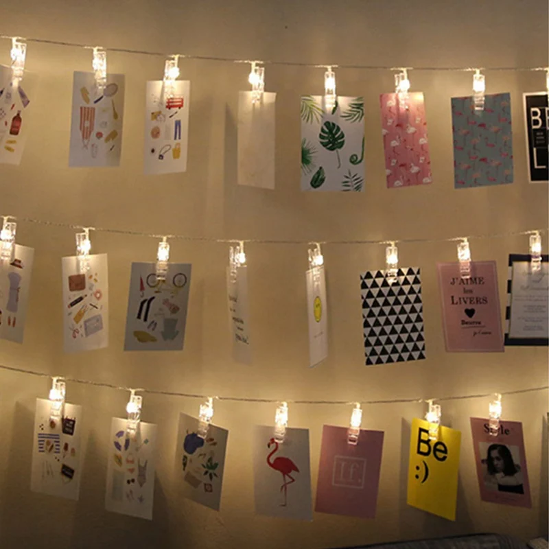 LED Card Picture Photo Clips Pegs Bright String Light Wedding Party Valentine's Day Decoration
LED Card Picture Photo Clips Pegs Bright String Light Wedding Party Valentine's Day Decoration