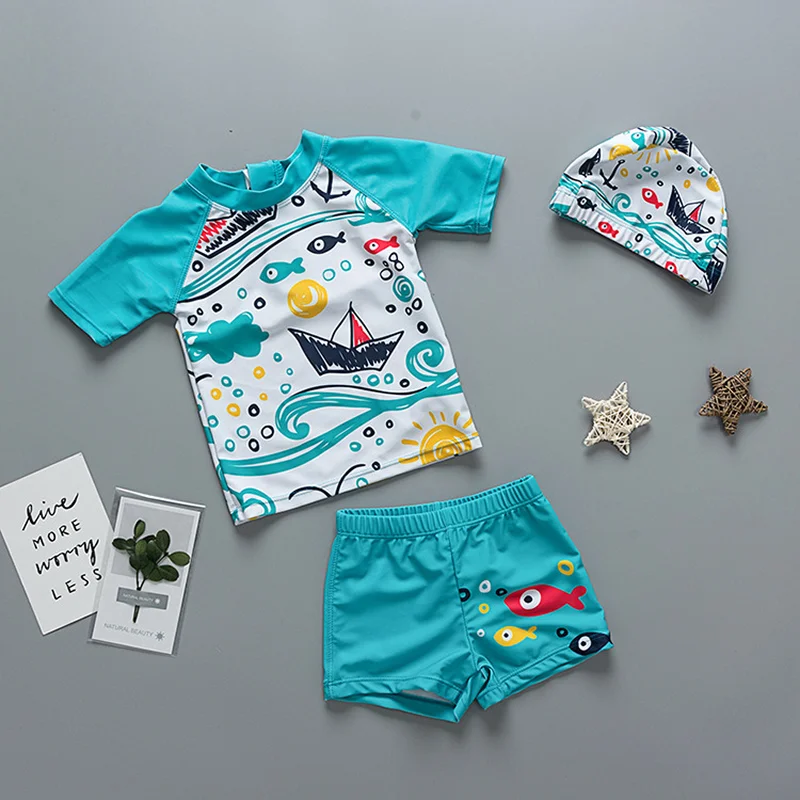 Boys Two-piece Swim Suits with Cap Kids Cartoon Print Swimsuit Children Short Sleeve Swimwear Kids Bathing Suit Boy Beachwear
Boys Two-piece Swim Suits with Cap Kids Cartoon Print Swimsuit Children Short Sleeve Swimwear Kids Bathing Suit Boy Beachwear