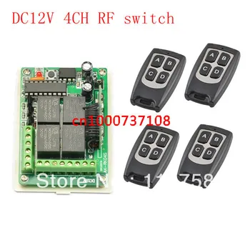 12V 4CH RF Remote Control Switch System Wireless Receiver Transmitter Learning Code 433/315Mhz .4 Relay Receiver System
12V 4CH RF Remote Control Switch System Wireless Receiver Transmitter Learning Code 433/315Mhz .4 Relay Receiver System