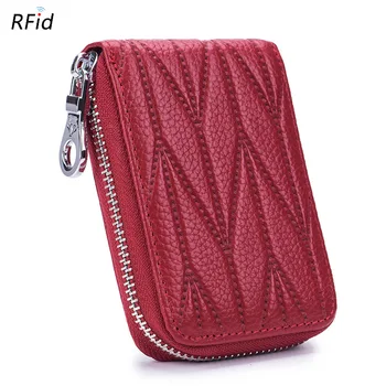 Fashion Genuine Leather RFID Card Wallet for Men and Women Cowhide Business Card Holder Credit Card Purses QB307
Fashion Genuine Leather RFID Card Wallet for Men and Women Cowhide Business Card Holder Credit Card Purses QB307