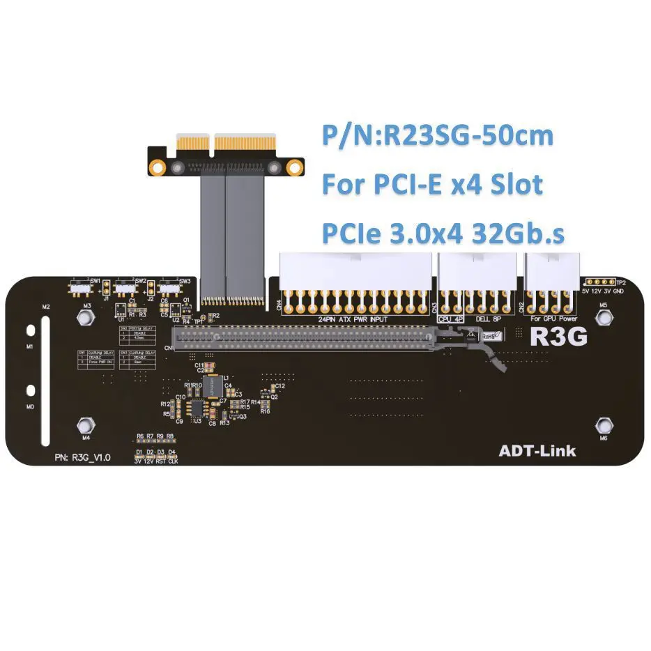 Настольная внешняя подставка для видеокарты Riser PCI E 3 0 4x кронштейн PCIe x4 кабель