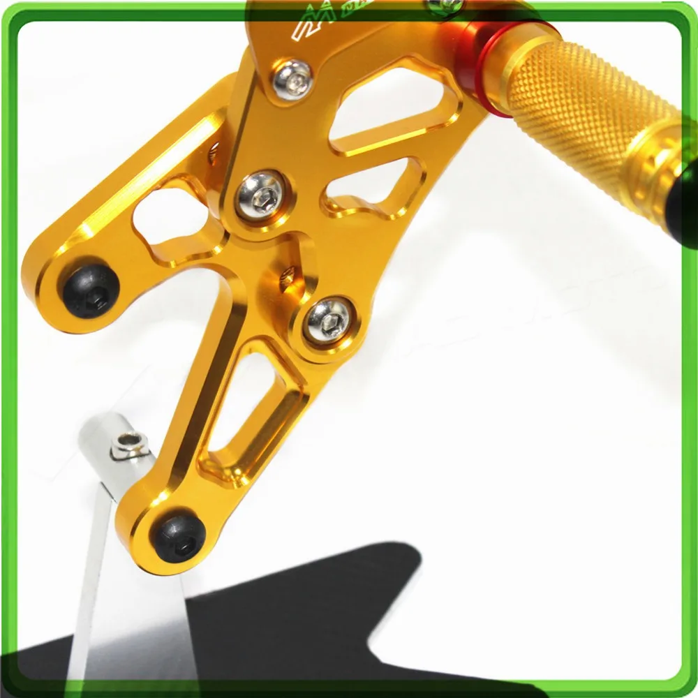 CNC Adjustable Rear Sets Rearset Footrest Foot Rest Pegs for BMW S1000RR 2015 2016 2017 (3)