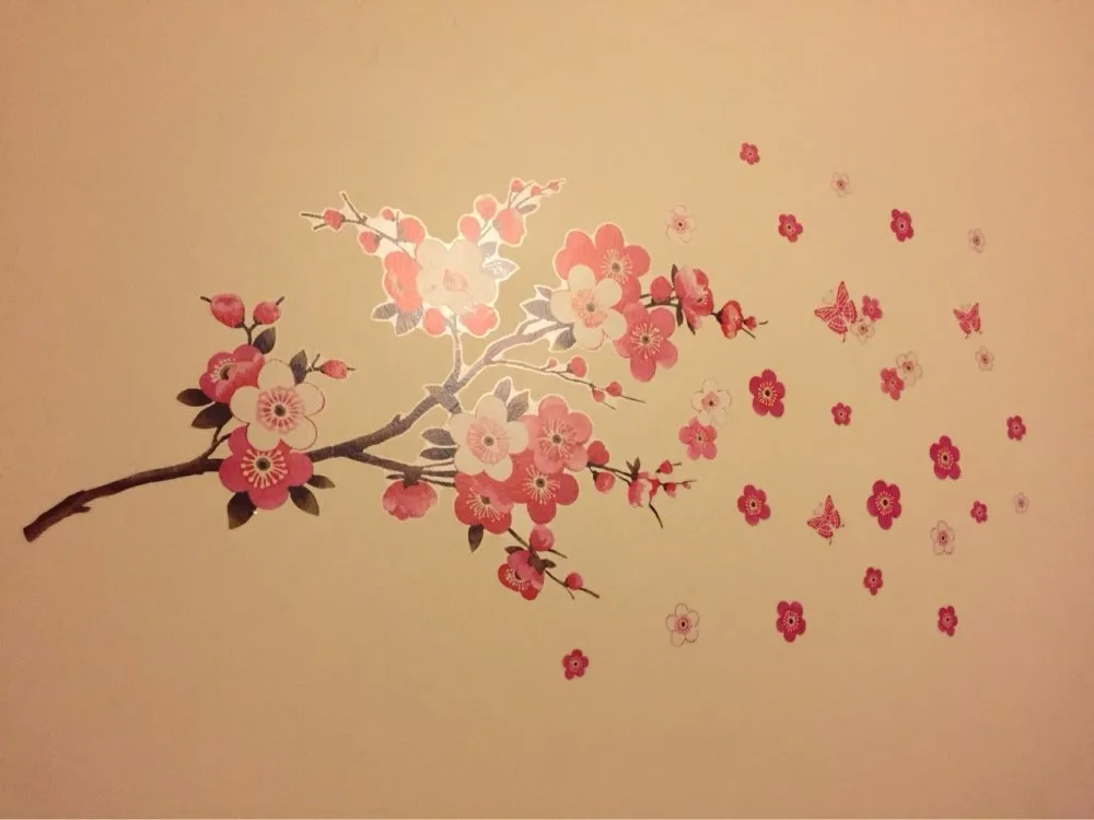 Sakura Wall Stickers Flower Decals Mural Art Home Decor