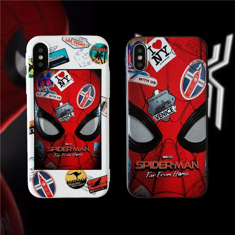 Super hero Spider-man Far From Home case for iphone X XS XR MAX 11 pro 8 7 6 s Plus Marvel 3D relief label soft silicon cover
Super hero Spider-man Far From Home case for iphone X XS XR MAX 11 pro 8 7 6 s Plus Marvel 3D relief label soft silicon cover