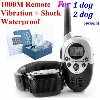 20set/lot* Dog Trainer 1000M Waterproof Rechargeable LCD Remote Pet Dog Training Collar Electric Shock Large Dog Control
20set/lot* Dog Trainer 1000M Waterproof Rechargeable LCD Remote Pet Dog Training Collar Electric Shock Large Dog Control