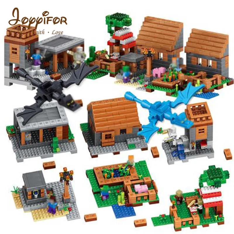 My World Village Mountain Cave Building Blocks Compatible Legoed Minecrafted Dragon Steve Figures DIY Bricks Toys for children
My World Village Mountain Cave Building Blocks Compatible Legoed Minecrafted Dragon Steve Figures DIY Bricks Toys for children