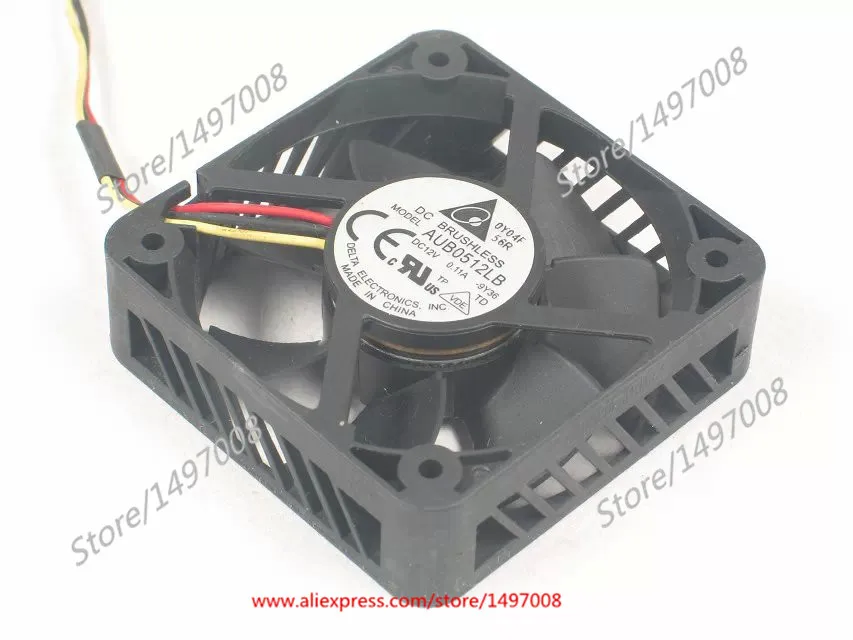 3-проводной серверный охлаждающий вентилятор Delta Electronics AUB0512LB 9Y36, 12 В постоянного тока, 0,11 А
3-проводной серверный охлаждающий вентилятор Delta Electronics AUB0512LB 9Y36, 12 В постоянного тока, 0,11 А
