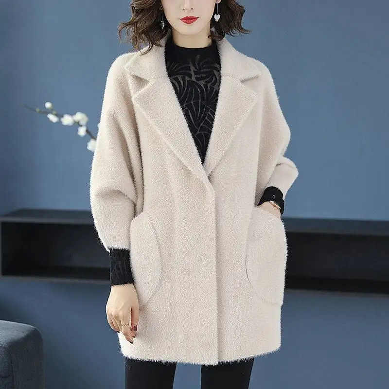 2019 Spring Autumn Women Korean Style Loose Faux Mink Knit Sweater Cardigan Shawl Female Open Stitch Tricot Woolen Coat K94
2019 Spring Autumn Women Korean Style Loose Faux Mink Knit Sweater Cardigan Shawl Female Open Stitch Tricot Woolen Coat K94
