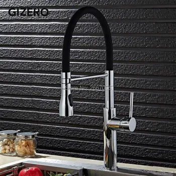 GIZERO Kitchen Faucet Pull Out Mixer Chrome Polished Sink Mixer Taps Deck Mounted Hot&Cold Crane GI2066
GIZERO Kitchen Faucet Pull Out Mixer Chrome Polished Sink Mixer Taps Deck Mounted Hot&Cold Crane GI2066
