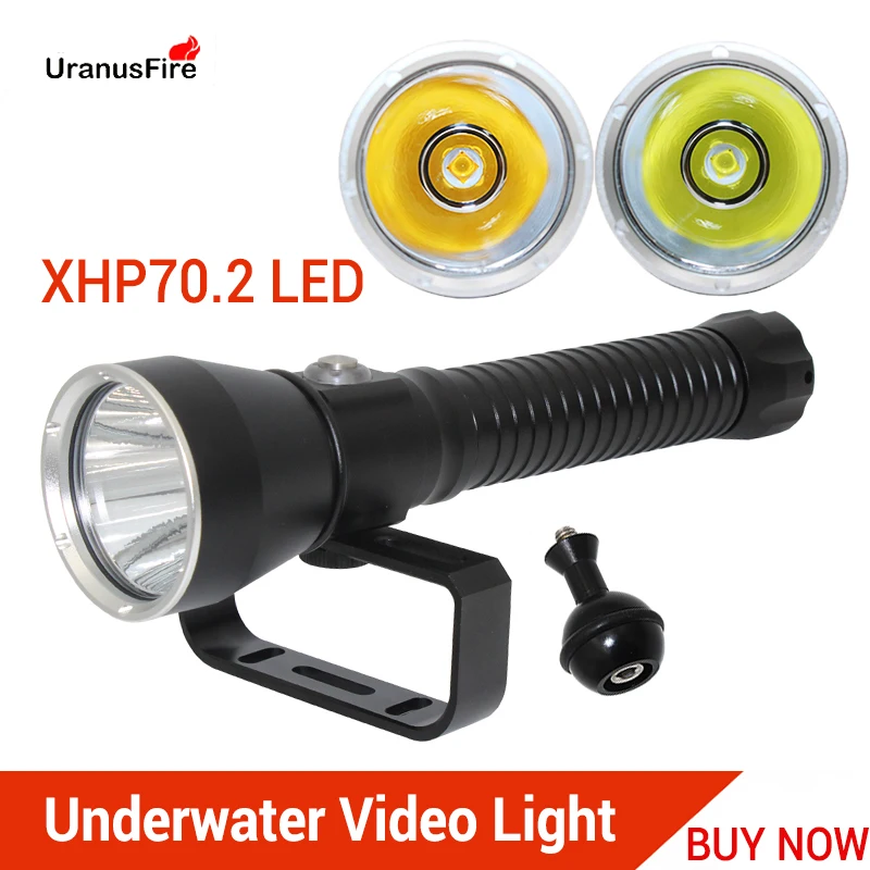 XHP70.2 LED Diving Flashlight Waterproof 80M Photography Tactical Torch Yellow White XHP70 Underwater Video Light for Diving
XHP70.2 LED Diving Flashlight Waterproof 80M Photography Tactical Torch Yellow White XHP70 Underwater Video Light for Diving