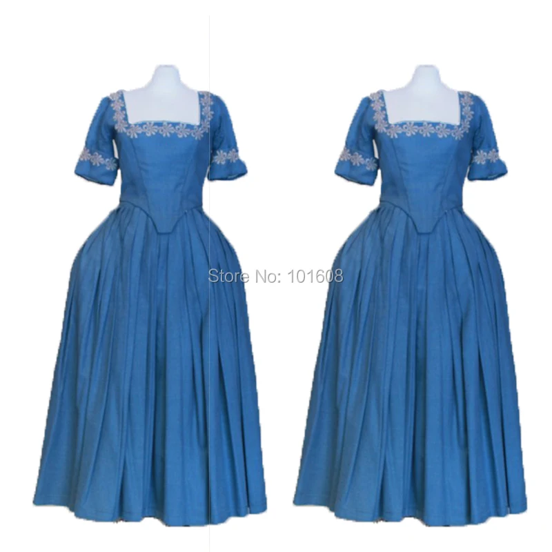 Tailored!Blue 18th Century French Noble style Duchess Civil war Renaissance Theater Victorian Reenactment dresses HL-240
Tailored!Blue 18th Century French Noble style Duchess Civil war Renaissance Theater Victorian Reenactment dresses HL-240