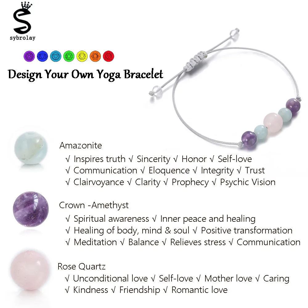 Mysterious Seven Chakra Yoga Women Bracelet Never Fade Amazonite Stone Streng Inner Power Bracelets for Women Gifts
Mysterious Seven Chakra Yoga Women Bracelet Never Fade Amazonite Stone Streng Inner Power Bracelets for Women Gifts