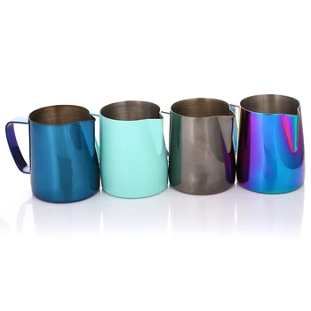 Realand 12/20oz Rainbow Multicolor Stainless Steel Latte Art Espresso Coffee Milk Frothing Pitcher Cobalt Blue Titanium Grey
Realand 12/20oz Rainbow Multicolor Stainless Steel Latte Art Espresso Coffee Milk Frothing Pitcher Cobalt Blue Titanium Grey