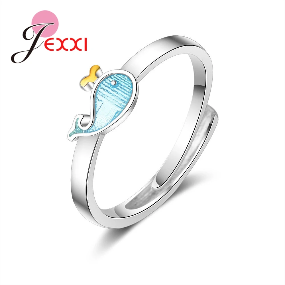 JEXXI Cute Symbol 925 Sterling Silver Whale Shape Adjustable Size Openning Rings Paved Micro AAAA Cubic Zirconia Anillos Gift
JEXXI Cute Symbol 925 Sterling Silver Whale Shape Adjustable Size Openning Rings Paved Micro AAAA Cubic Zirconia Anillos Gift