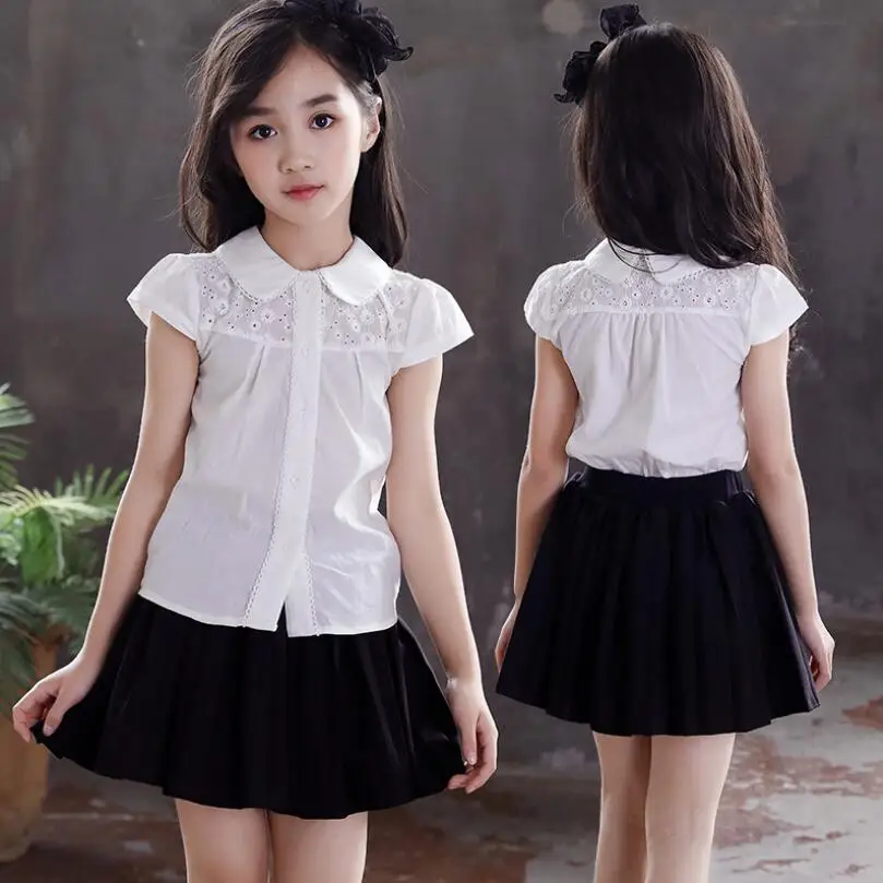Summer School Girls Clothing Sets Baby Toddler Teenage Clothes Set Children Outfits Kids Short Sleeve Blouse + Skirts 2 Pcs Suit
Summer School Girls Clothing Sets Baby Toddler Teenage Clothes Set Children Outfits Kids Short Sleeve Blouse + Skirts 2 Pcs Suit