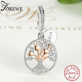 Authentic 925 Sterling Silver Charm Beads Rose Gold Family Tree Silver Dangle Charms Fit Original Pandora Bracelets DIY Jewelry
Authentic 925 Sterling Silver Charm Beads Rose Gold Family Tree Silver Dangle Charms Fit Original Pandora Bracelets DIY Jewelry