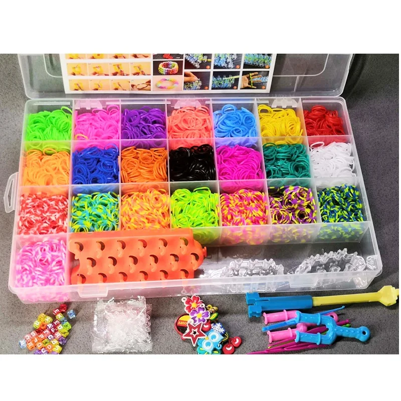 Children Colorful Rubber Band Loom Set DIY Craft Toy Elastic bracelet Set Weaving Machine Ribbon Knitted Figures Charms Toy
Children Colorful Rubber Band Loom Set DIY Craft Toy Elastic bracelet Set Weaving Machine Ribbon Knitted Figures Charms Toy