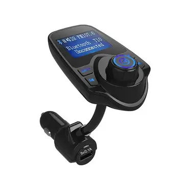 Wireless In-Car Bluetooth FM Transmitter Radio Adapter Car Kit with 1.44 Inch Display and USB Car Charger
Wireless In-Car Bluetooth FM Transmitter Radio Adapter Car Kit with 1.44 Inch Display and USB Car Charger