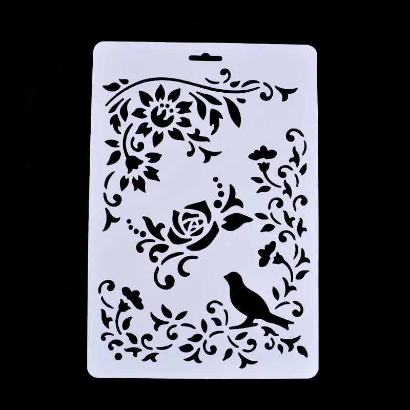 DIY Layering Stencil Masking Spray Template Scrapbooking Stamp Album Decorative Embossing Paper Card Craft Rose Bird
DIY Layering Stencil Masking Spray Template Scrapbooking Stamp Album Decorative Embossing Paper Card Craft Rose Bird