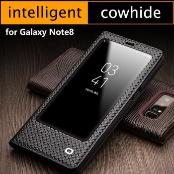 for Samsung Galaxy Note8 Genuine Leather cover Smart Chip intelligent phone case for Samsung Note 8 Real Cow Skin Qialino Brand
for Samsung Galaxy Note8 Genuine Leather cover Smart Chip intelligent phone case for Samsung Note 8 Real Cow Skin Qialino Brand