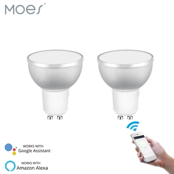 WiFi Smart LED Light Bulb 2700-6500k RGBCW Warm White Daylight Multicolor 50W Equivalent Work with Alexa Google Home GU10 2 Pack
WiFi Smart LED Light Bulb 2700-6500k RGBCW Warm White Daylight Multicolor 50W Equivalent Work with Alexa Google Home GU10 2 Pack