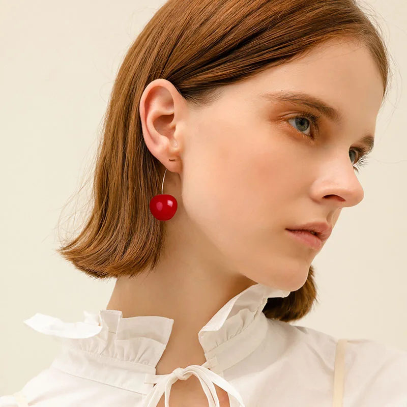 Sweet Red Cherry Dangle Earrings For Women Stunning Korean New Year Drop Earrings Girls 2019 New Earrings Femme Bijoux
Sweet Red Cherry Dangle Earrings For Women Stunning Korean New Year Drop Earrings Girls 2019 New Earrings Femme Bijoux